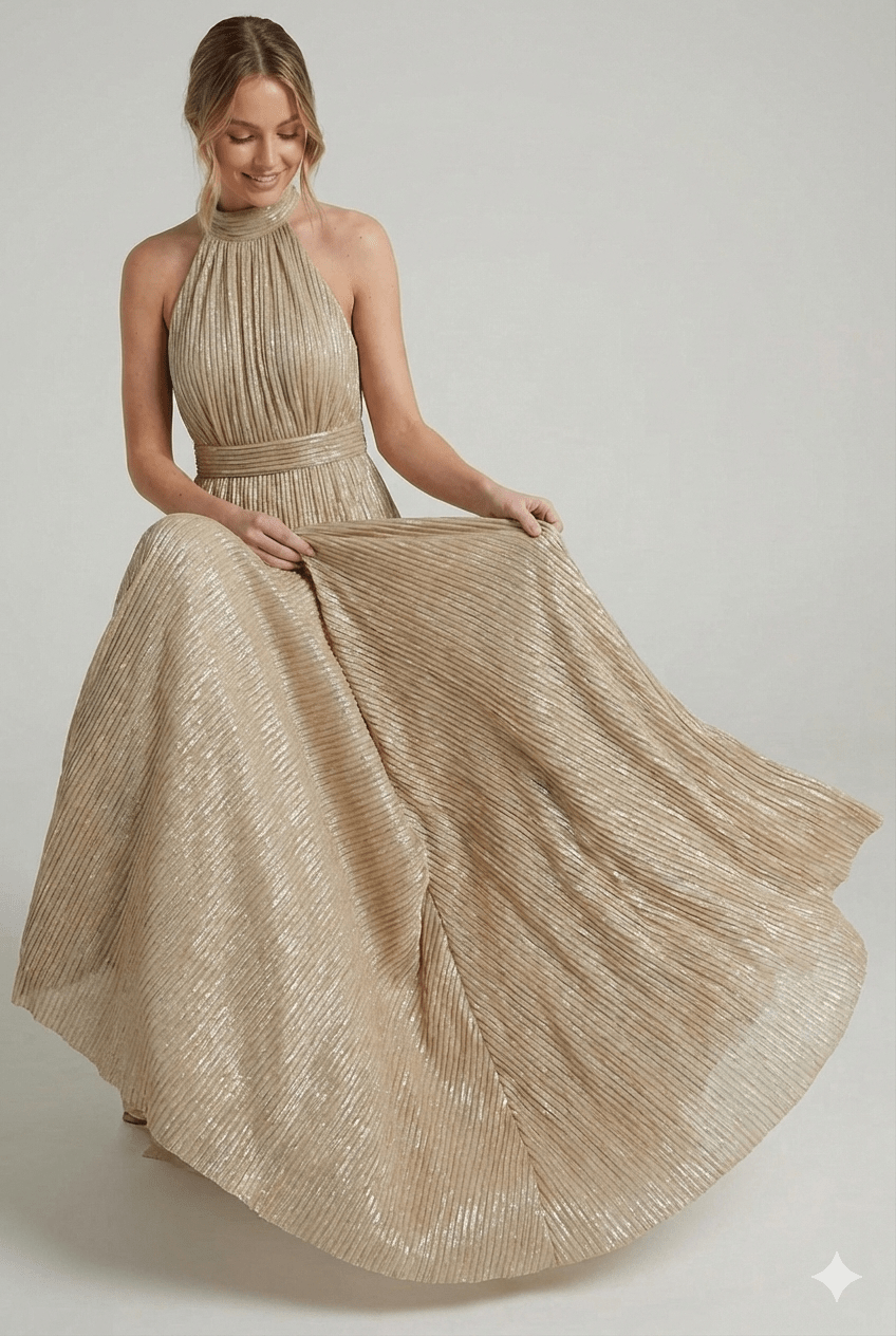 Abito Silence gold - Malerba Showroom