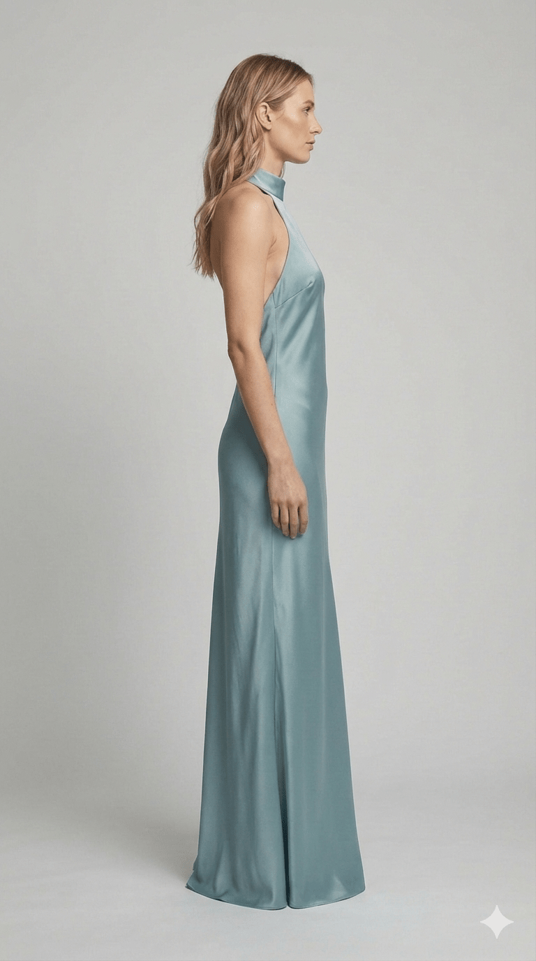 Abito Silence verde salvia - Malerba Showroom