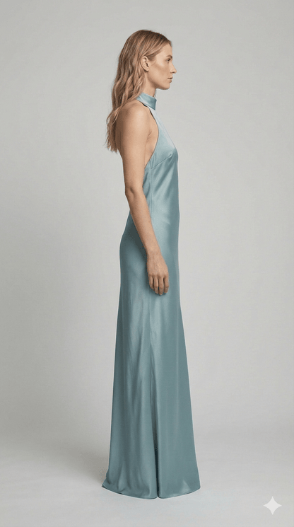 Abito Silence verde salvia - Malerba Showroom