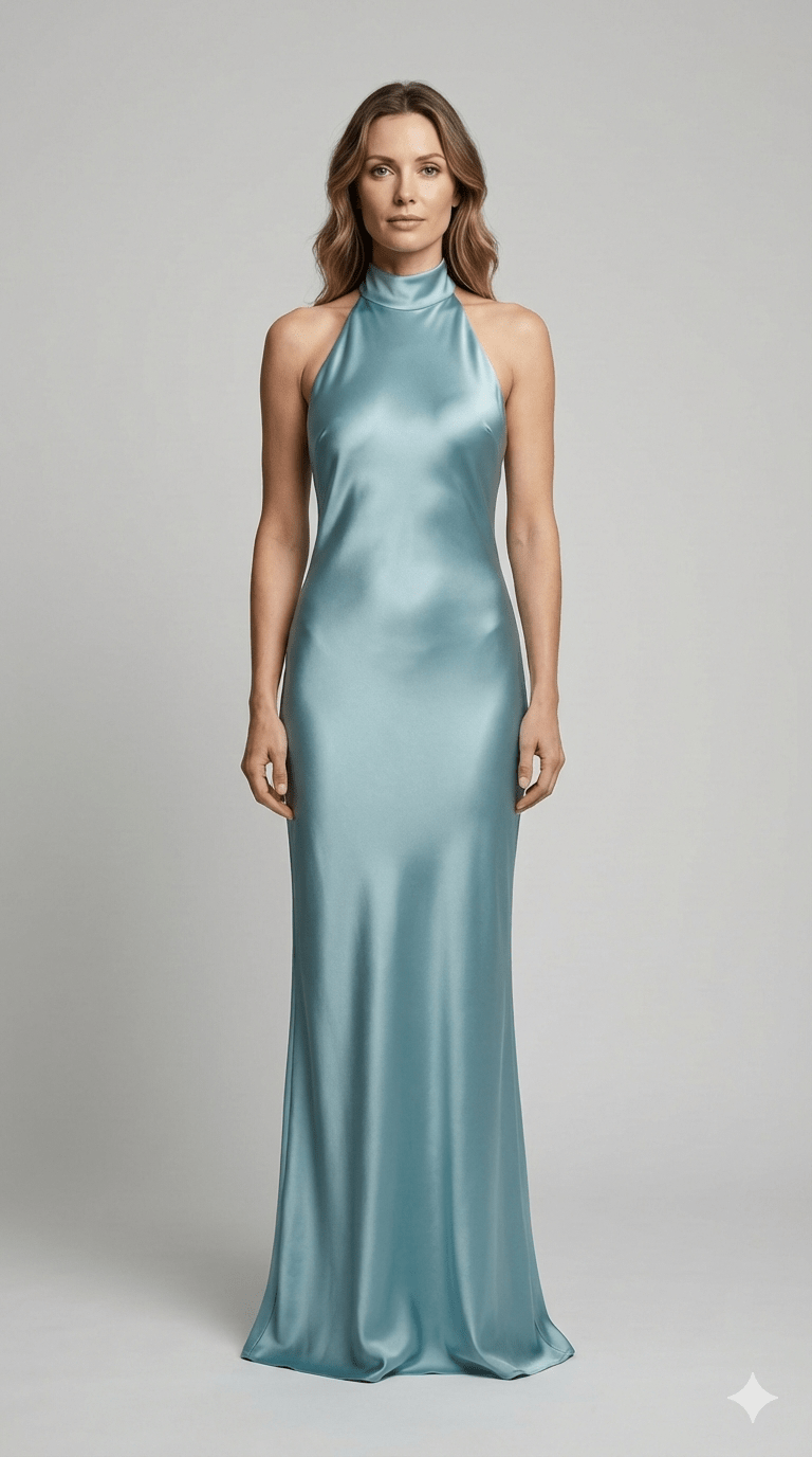 Abito Silence verde salvia - Malerba Showroom