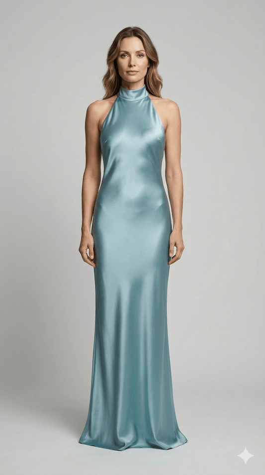 Abito Silence verde salvia - Malerba Showroom