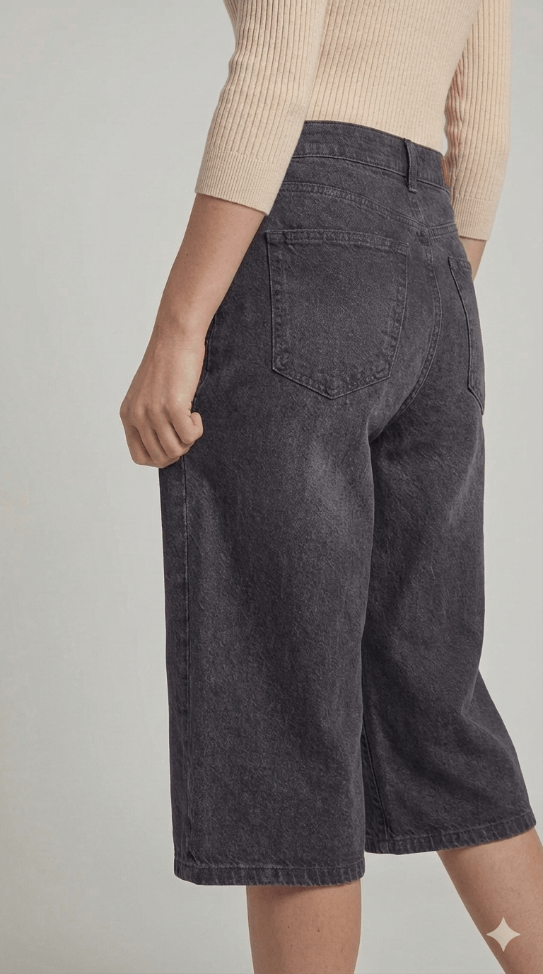 Bermuda Lungo Le Streghe Nero - Malerba Showroom