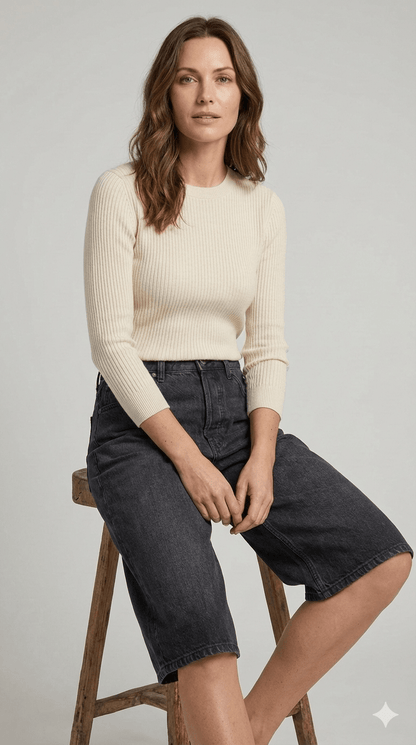 Bermuda Lungo Le Streghe Nero - Malerba Showroom