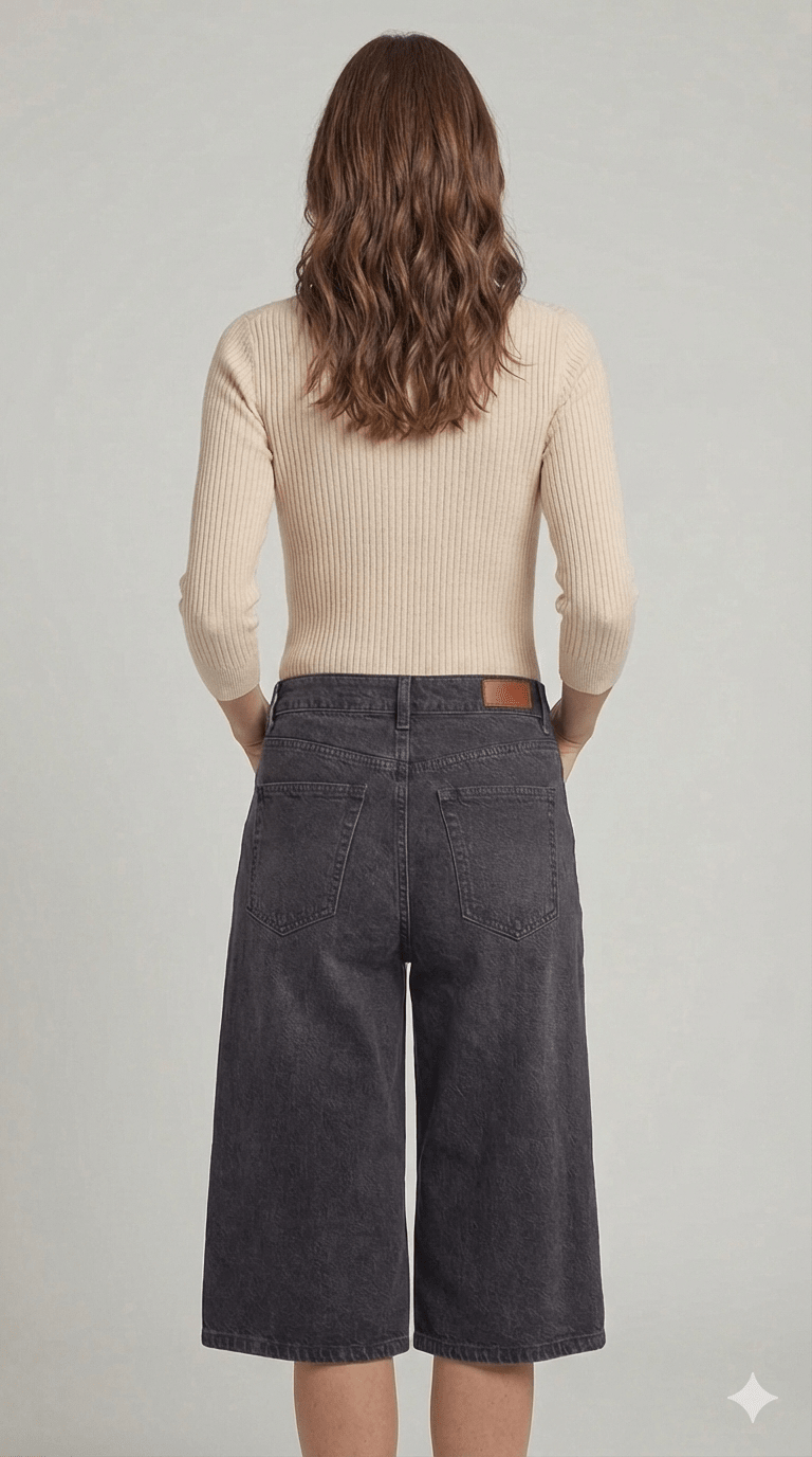 Bermuda Lungo Le Streghe Nero - Malerba Showroom