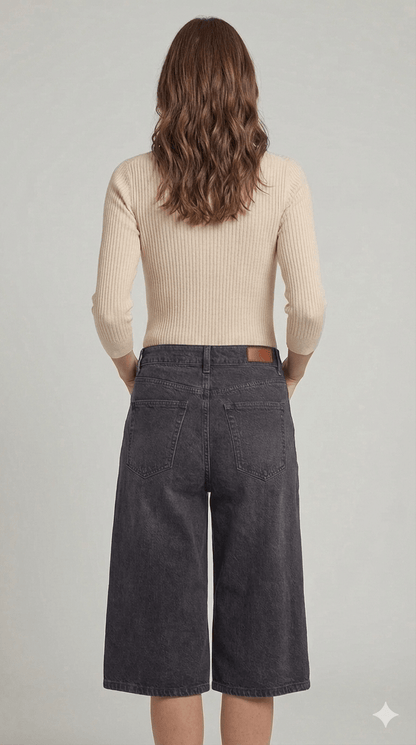 Bermuda Lungo Le Streghe Nero - Malerba Showroom