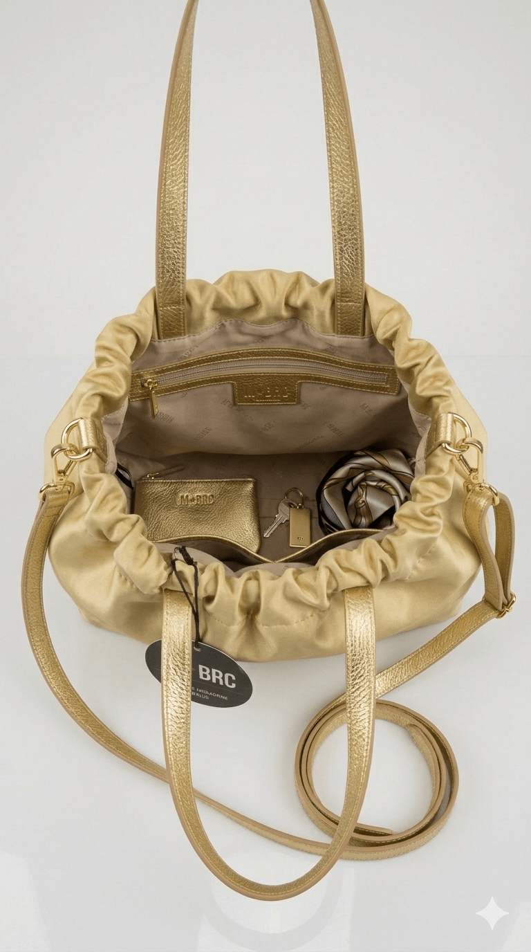 Borsa in pelle MBRC linea satin 2 varianti colore - Malerba Showroom