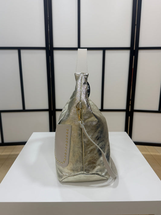 Borsa in Pelle MBRC Platino Lin.Pocket - Malerba Showroom