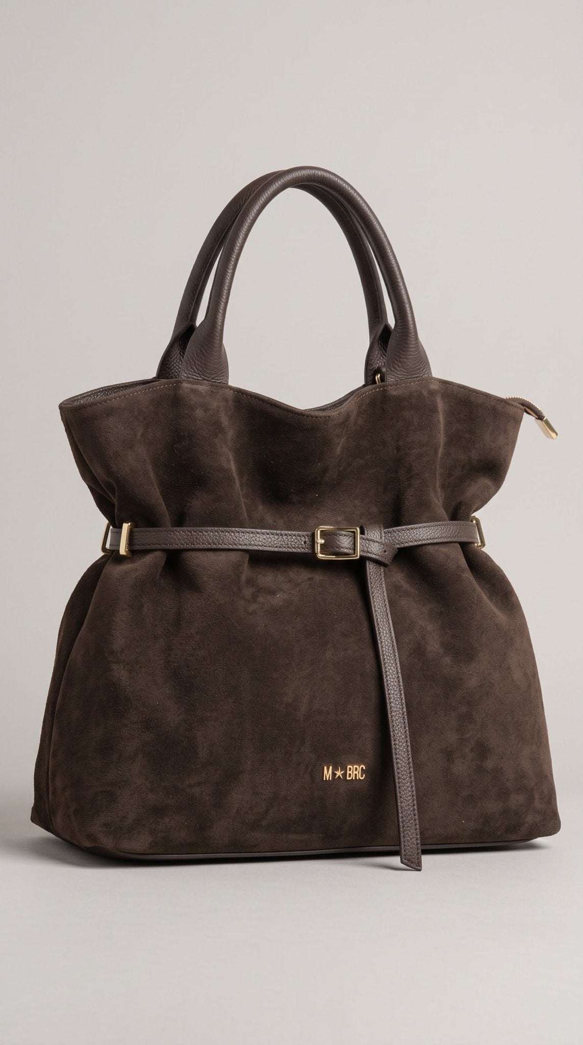 Borsa MBRC in camoscio con dettagli in pelle lin. alexia - Malerba Showroom