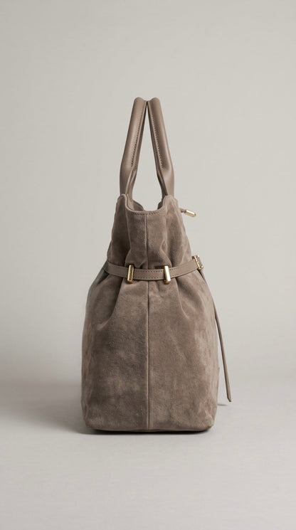 Borsa MBRC in camoscio con dettagli in pelle lin. alexia - Malerba Showroom