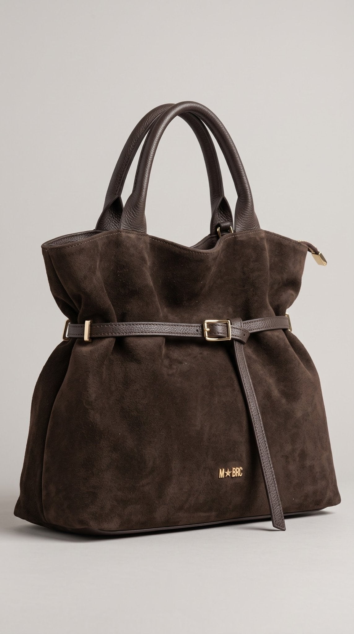 Borsa MBRC in camoscio con dettagli in pelle lin. alexia - Malerba Showroom