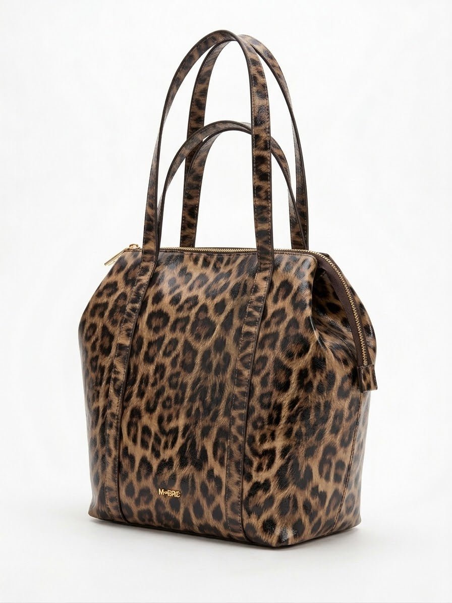 Borsa MBRC in pelle animalier linea panter - Malerba Showroom