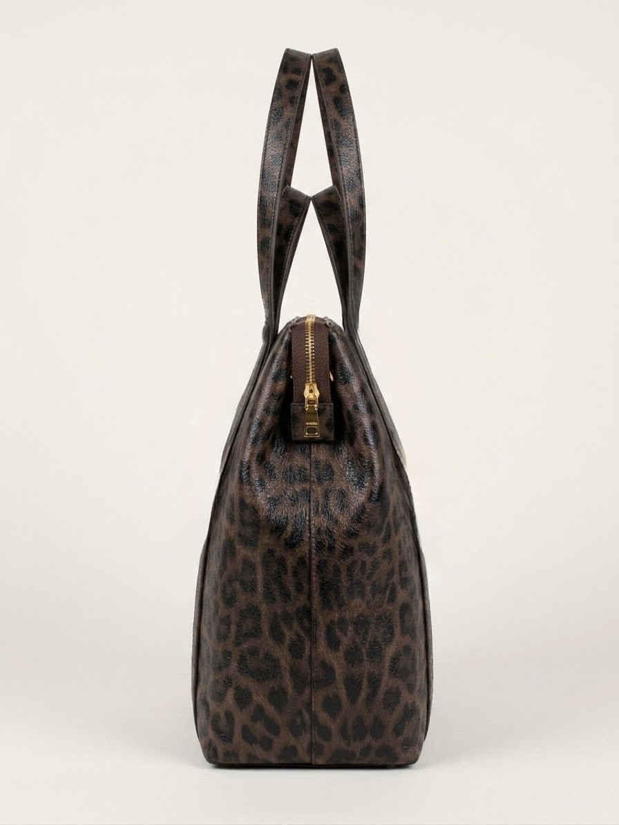 Borsa MBRC in pelle animalier linea panter - Malerba Showroom