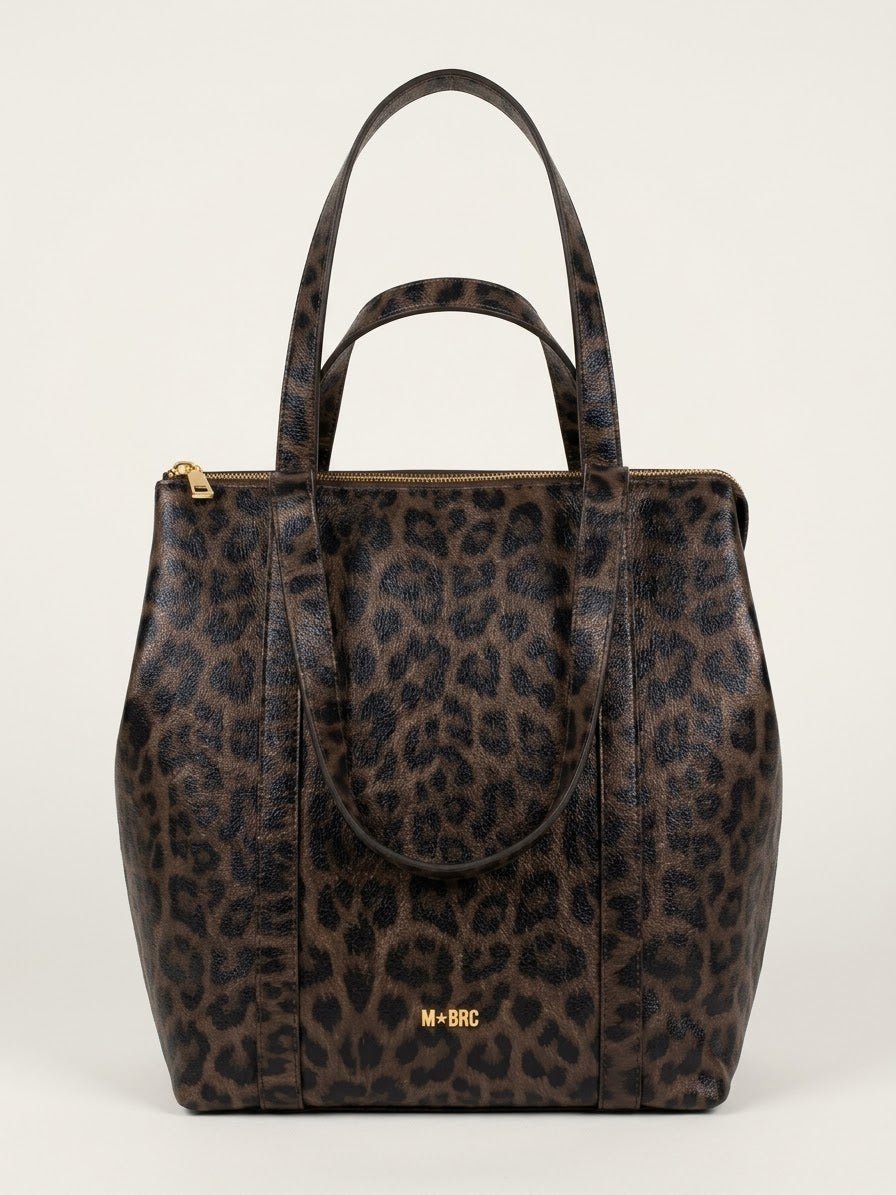 Borsa MBRC in pelle animalier linea panter - Malerba Showroom