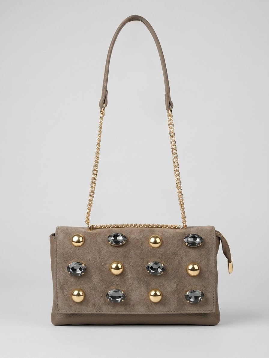 Borsa MBRC in pelle con pietre linea cosmo - Malerba Showroom