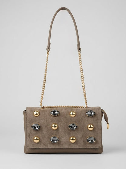 Borsa MBRC in pelle con pietre linea cosmo - Malerba Showroom