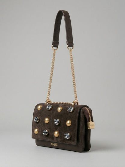 Borsa MBRC in pelle con pietre linea cosmo - Malerba Showroom