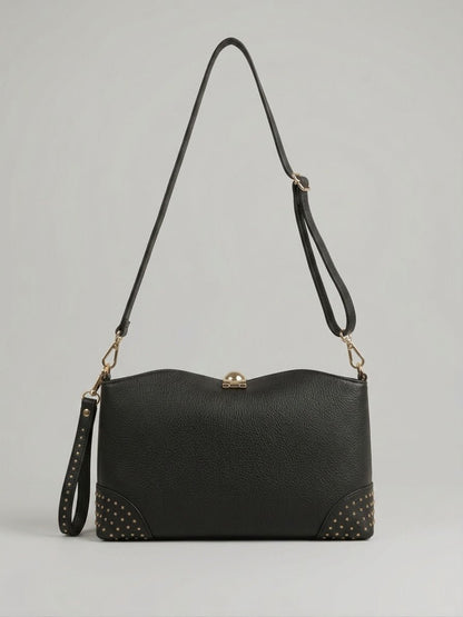 Borsa MBRC in pelle/camoscio linea chiodi - Malerba Showroom