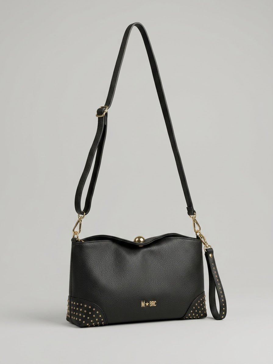 Borsa MBRC in pelle/camoscio linea chiodi - Malerba Showroom