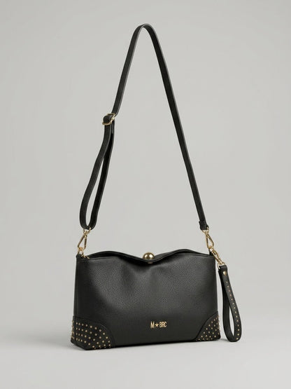 Borsa MBRC in pelle/camoscio linea chiodi - Malerba Showroom