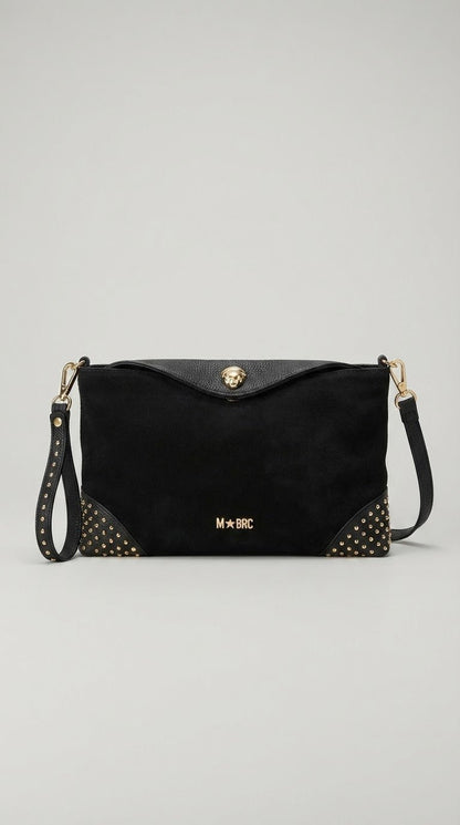 Borsa MBRC in pelle/camoscio linea chiodi - Malerba Showroom