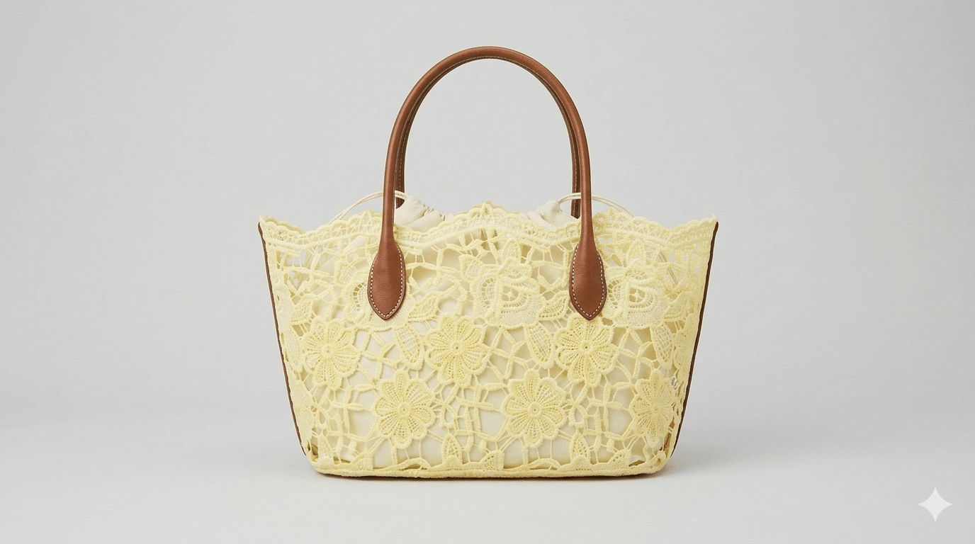 Borsa MBRC in tessuto linea macramè - Malerba Showroom