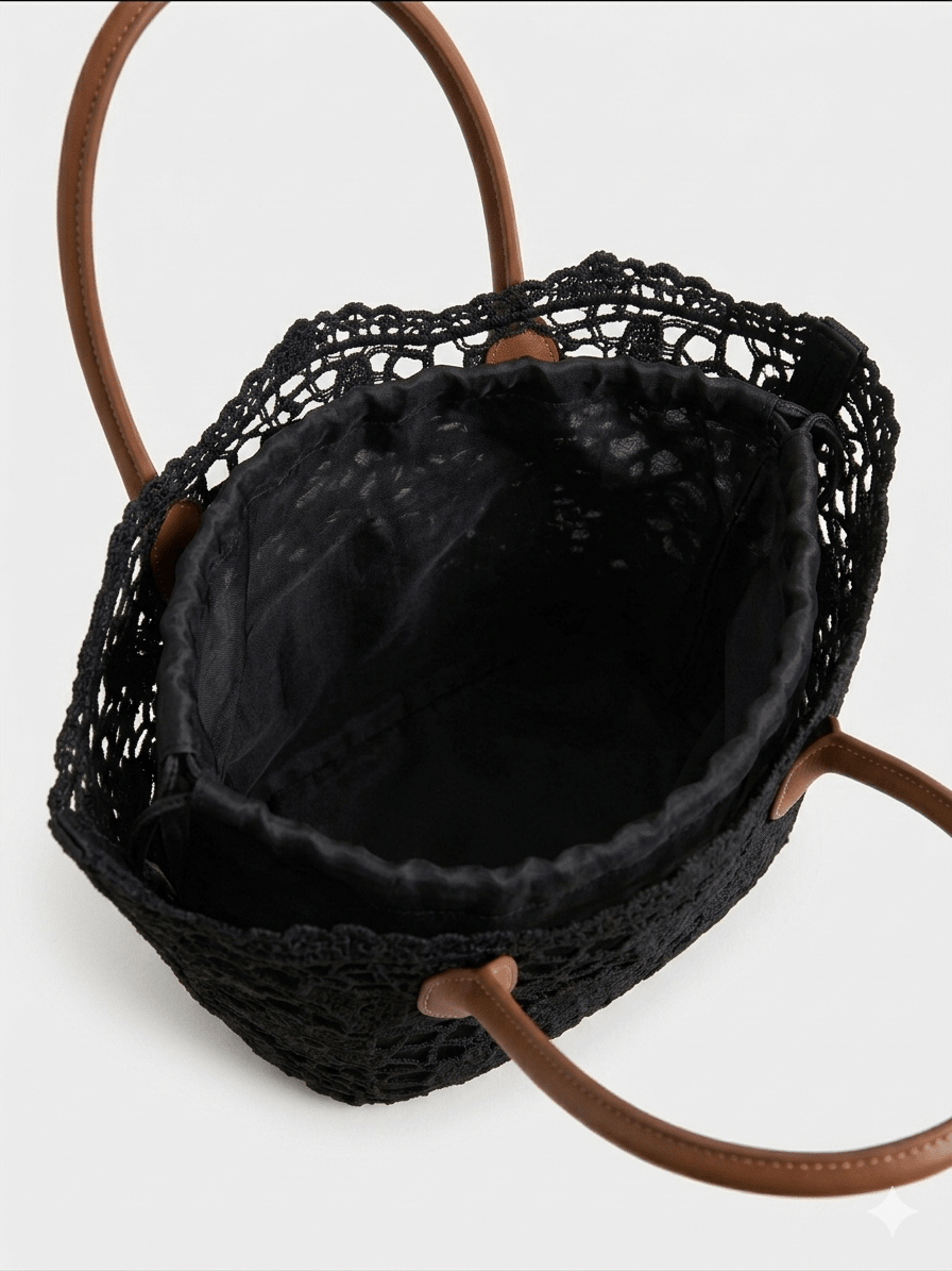 Borsa MBRC in tessuto linea macramè - Malerba Showroom