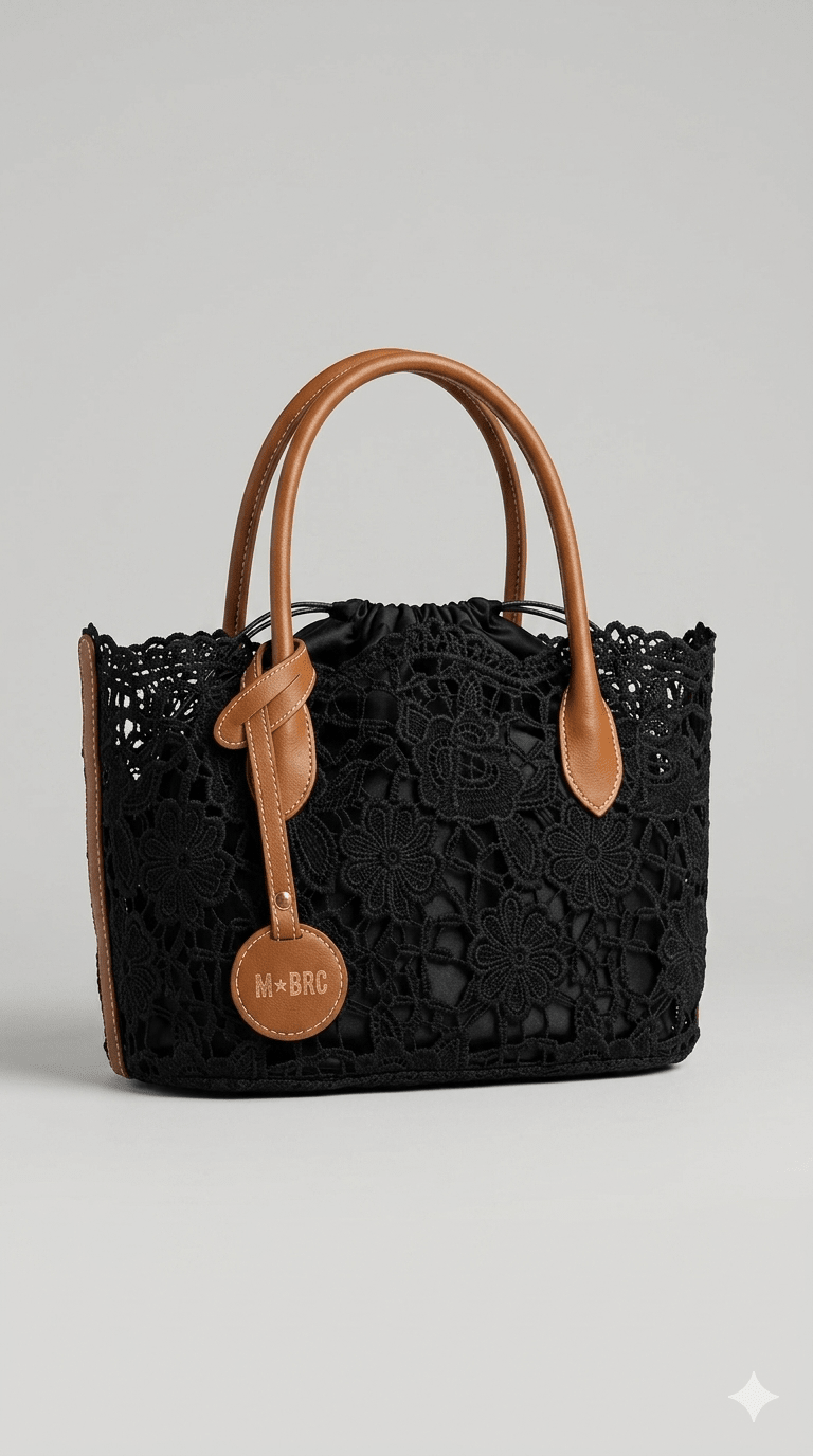 Borsa MBRC in tessuto linea macramè - Malerba Showroom