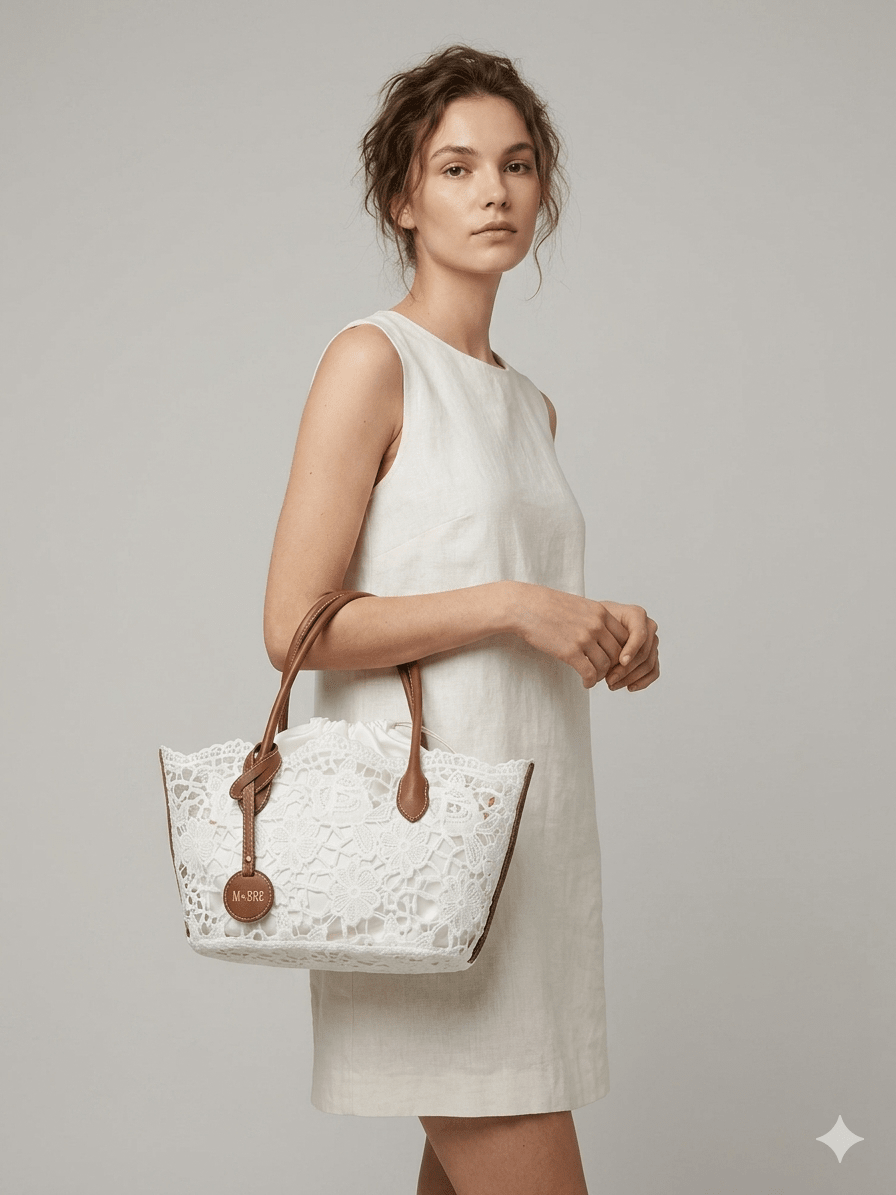 Borsa MBRC in tessuto linea macramè - Malerba Showroom