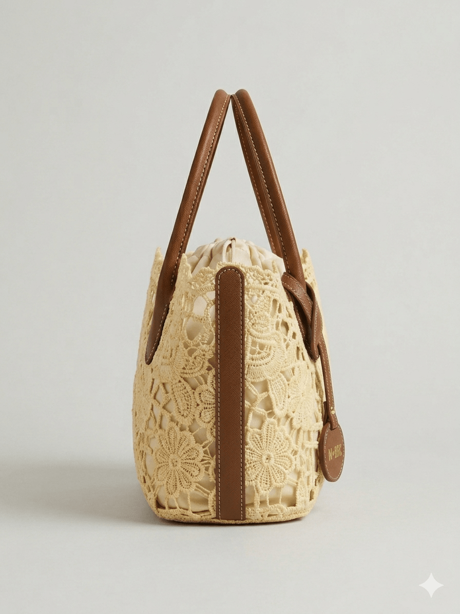 Borsa MBRC in tessuto linea macramè - Malerba Showroom