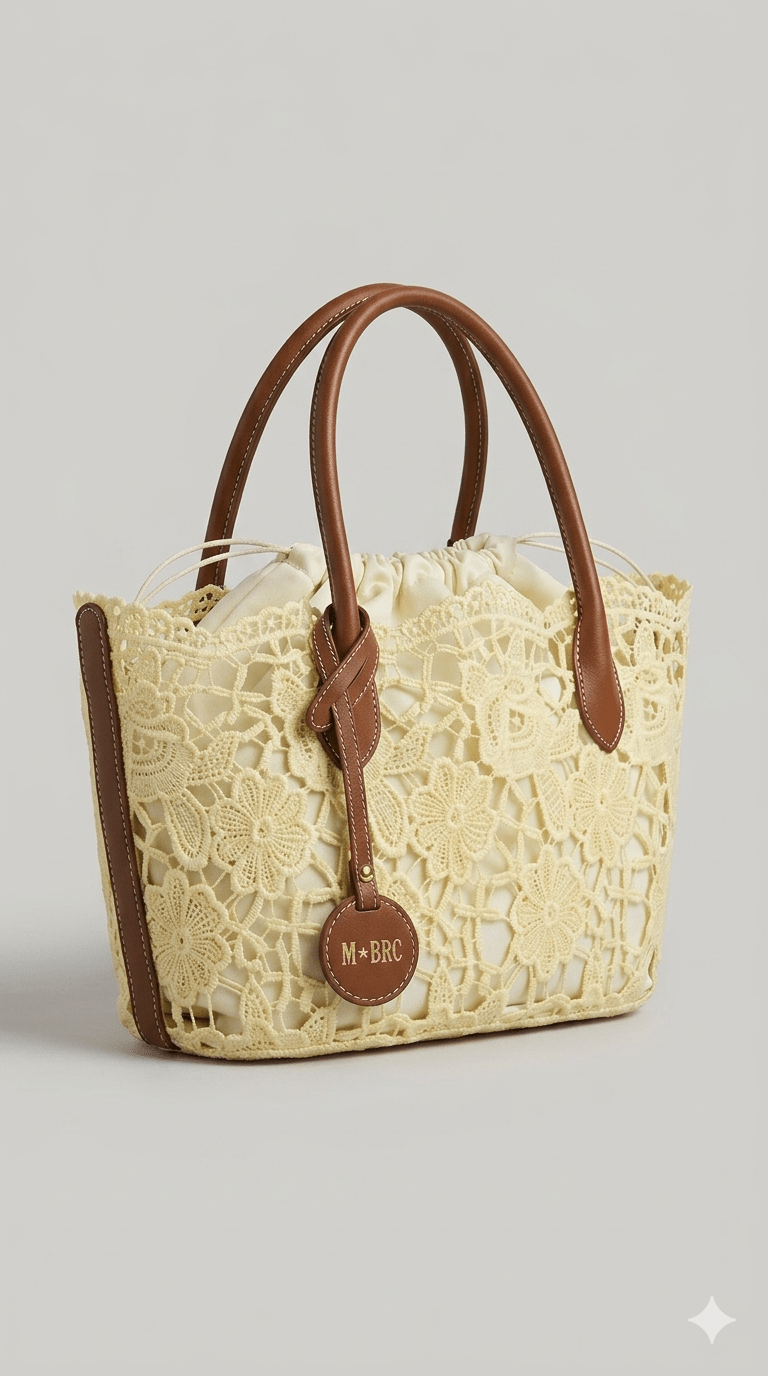 Borsa MBRC in tessuto linea macramè - Malerba Showroom