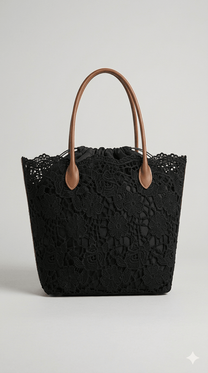 Borsa MBRC tessuto macramè - Malerba Showroom