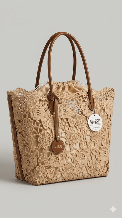 Borsa MBRC tessuto macramè - Malerba Showroom