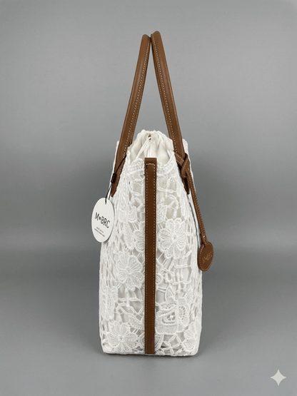 Borsa MBRC tessuto macramè - Malerba Showroom