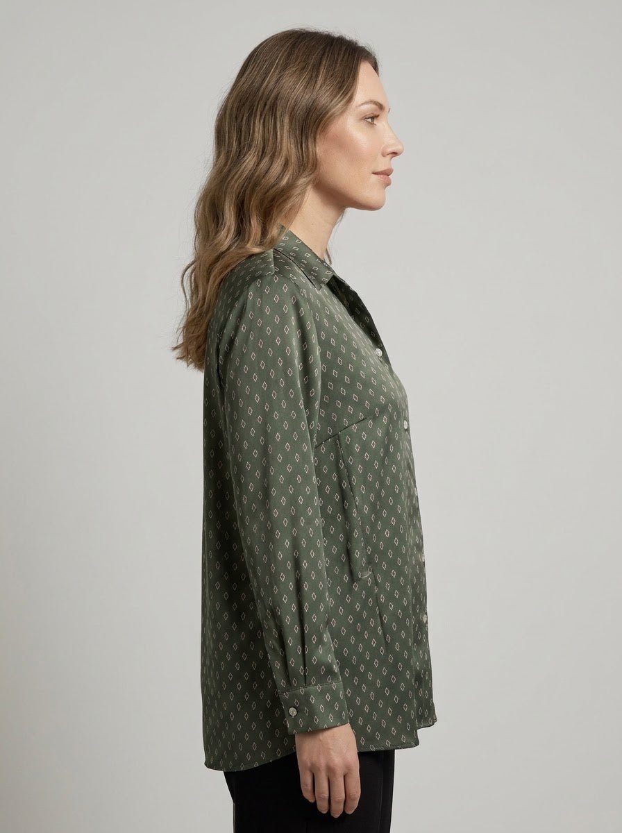 Camicia Emme Marella mod. EMMDUOMO fantasia verde - Malerba Showroom