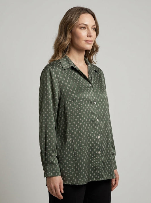 Camicia Emme Marella mod. EMMDUOMO fantasia verde - Malerba Showroom