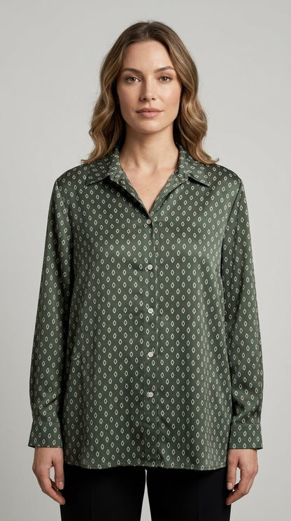 Camicia Emme Marella mod. EMMDUOMO fantasia verde - Malerba Showroom
