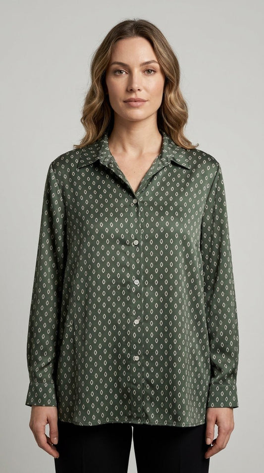Camicia Emme Marella mod. EMMDUOMO fantasia verde - Malerba Showroom