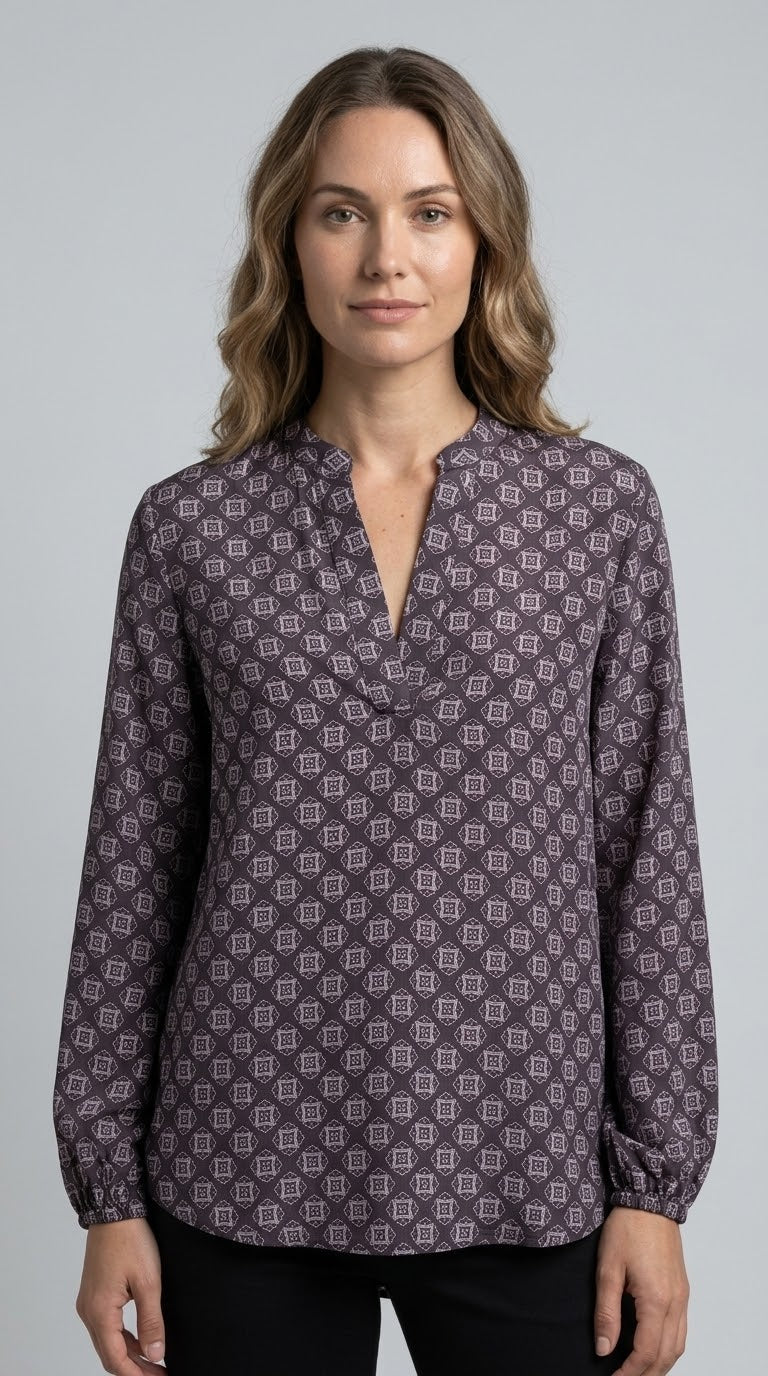 Camicia Fantasia Emme Marella mod. EMMTALENTO scollo alla coreana - Malerba Showroom