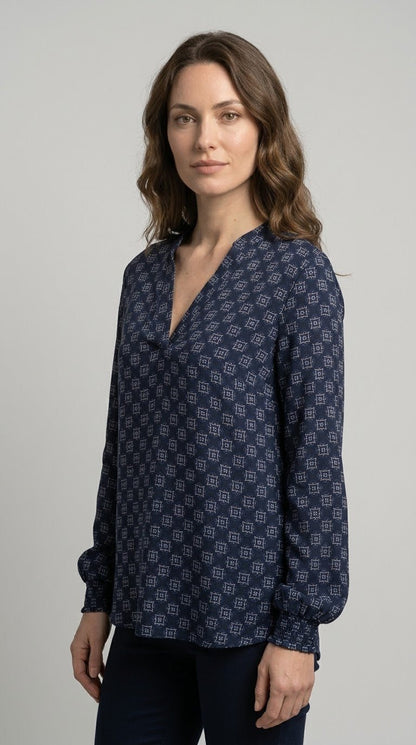 Camicia Fantasia Emme Marella mod. EMMTALENTO scollo alla coreana - Malerba Showroom
