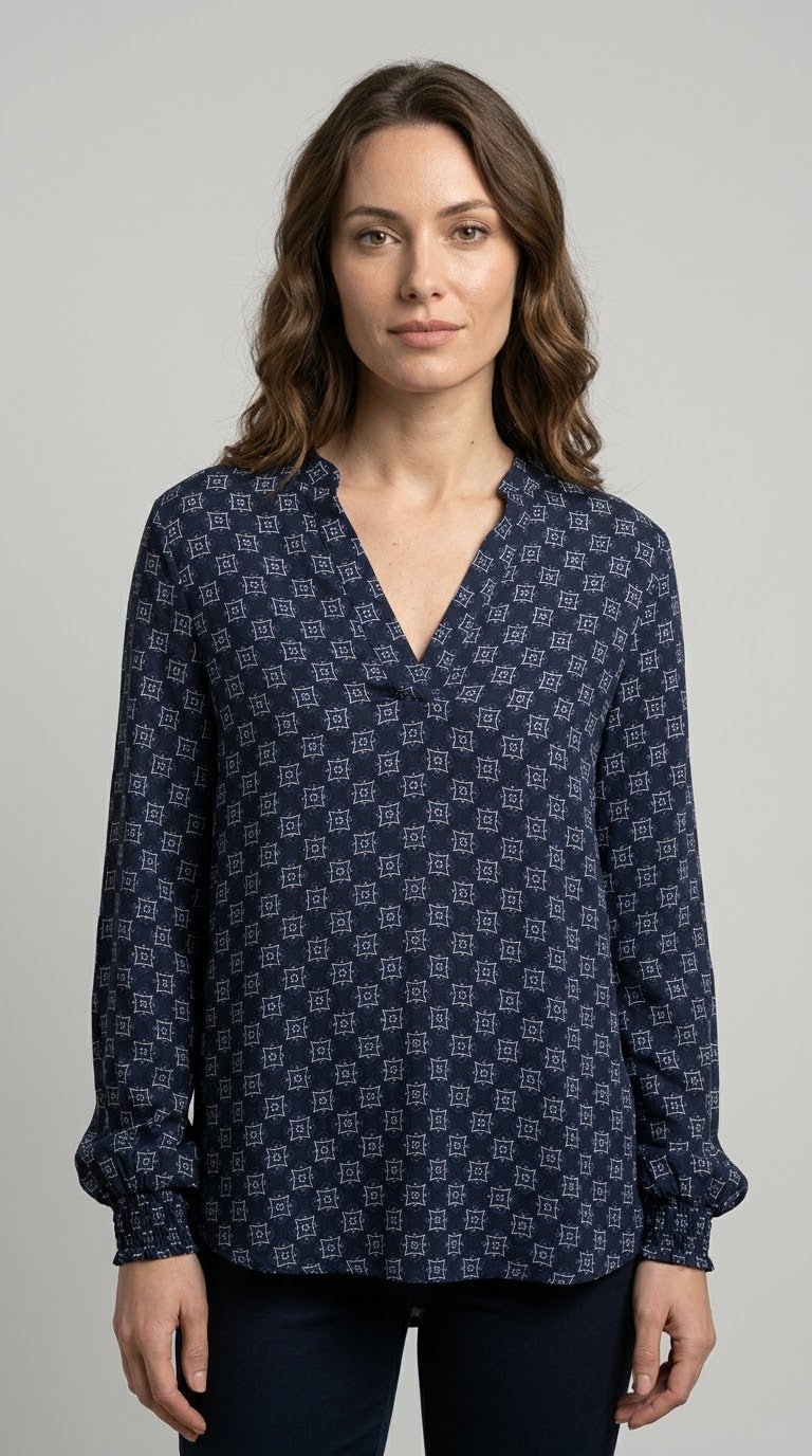 Camicia Fantasia Emme Marella mod. EMMTALENTO scollo alla coreana - Malerba Showroom