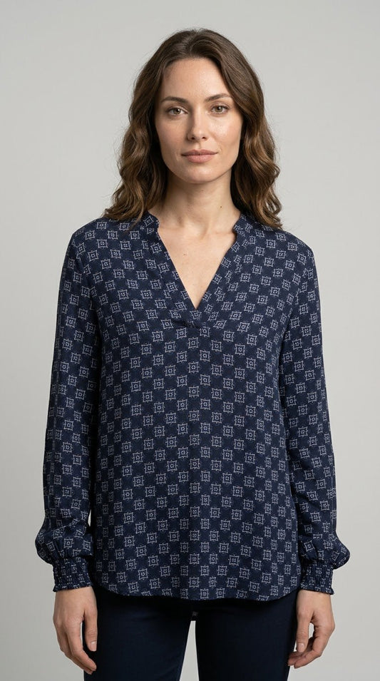 Camicia Fantasia Emme Marella mod. EMMTALENTO scollo alla coreana - Malerba Showroom