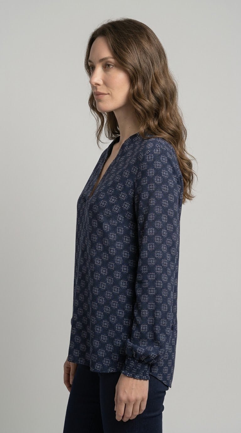 Camicia Fantasia Emme Marella mod. EMMTALENTO scollo alla coreana - Malerba Showroom