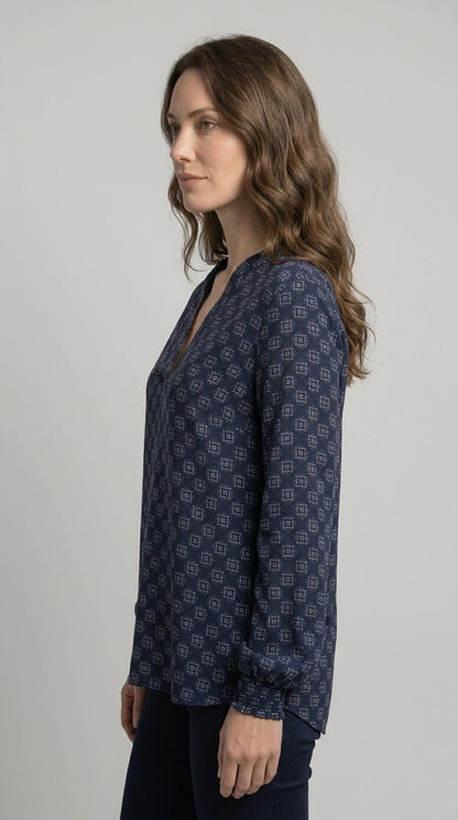 Camicia Fantasia Emme Marella mod. EMMTALENTO scollo alla coreana - Malerba Showroom