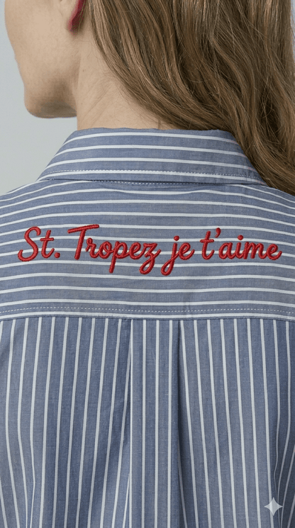 Camicia Motel Azzurra/Bianca a righe - Malerba Showroom