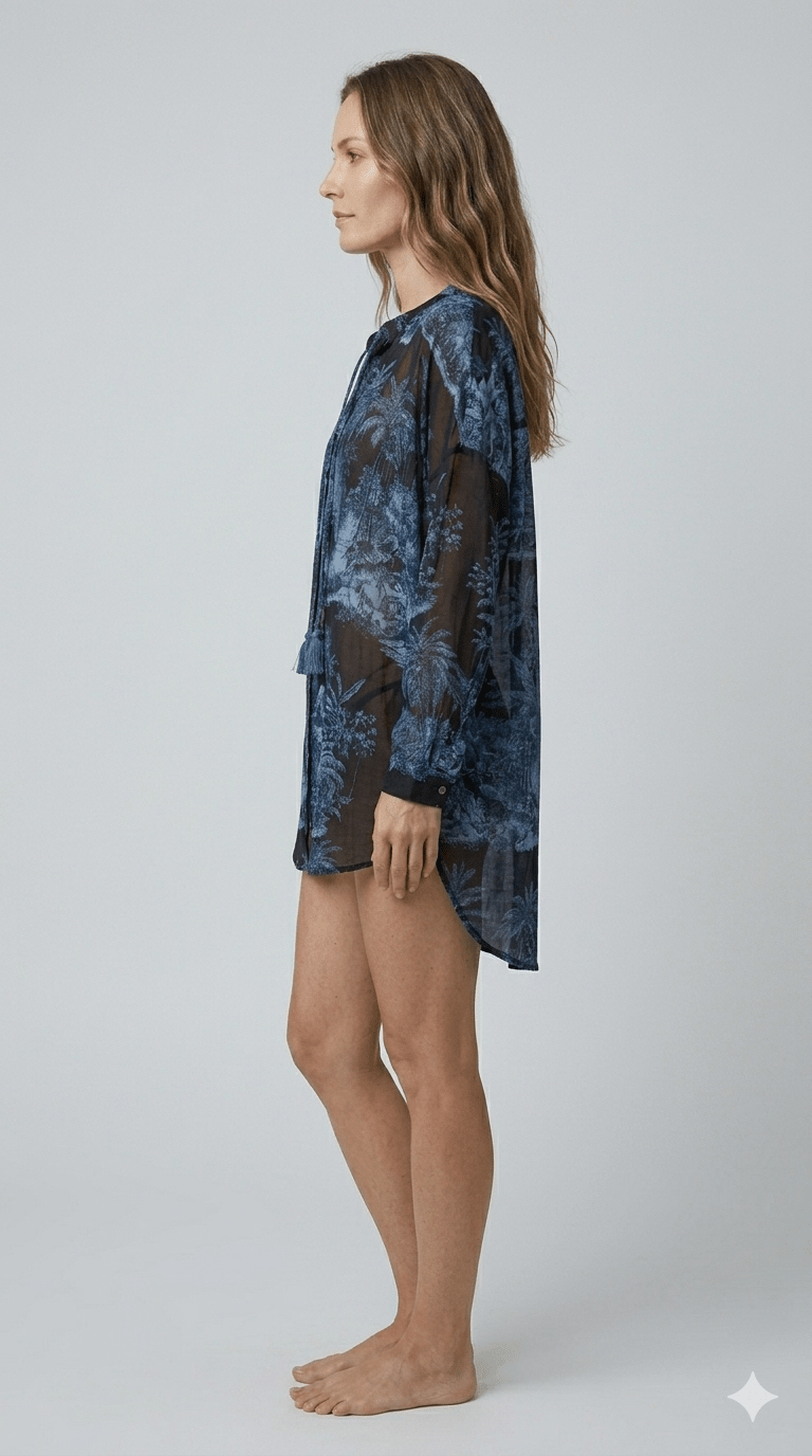Camicia Motel Fantasia palme - Malerba Showroom