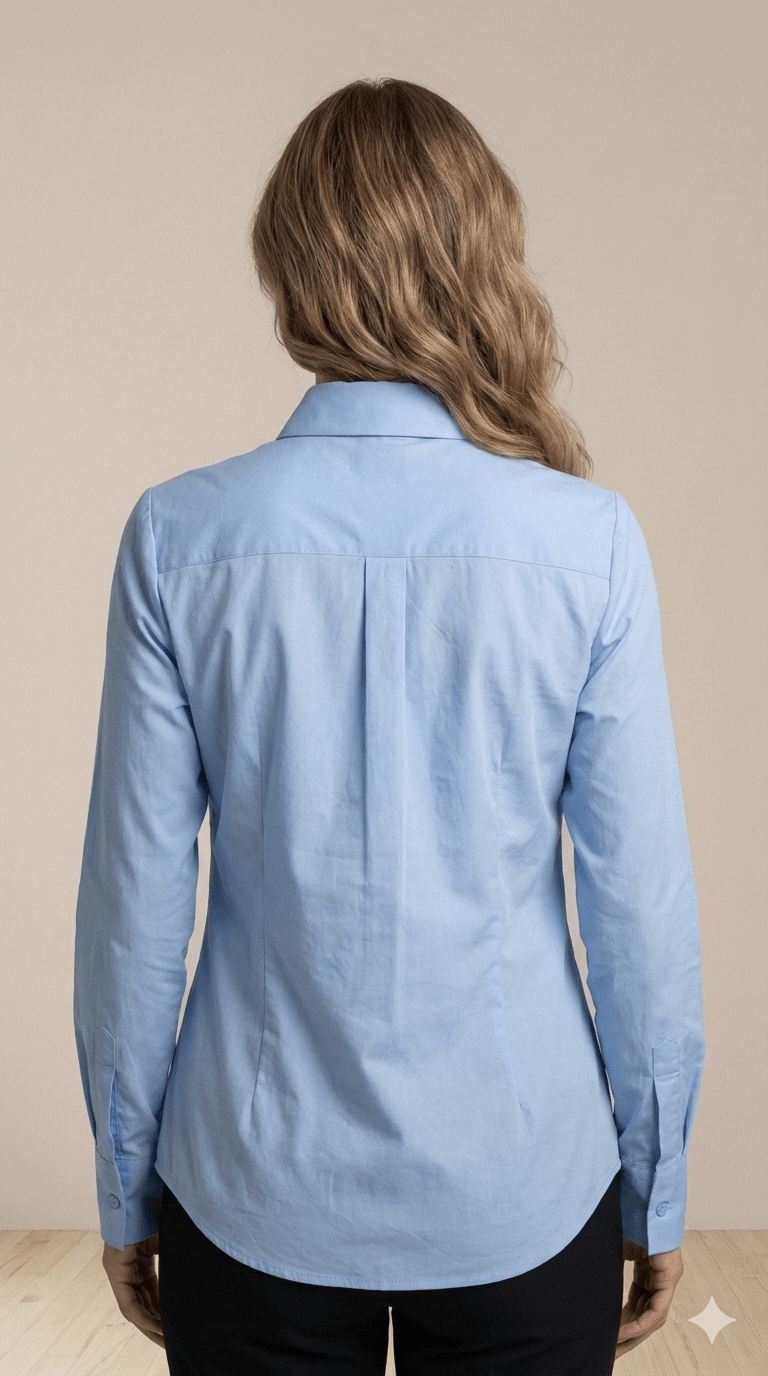 Camicia Susy Mix Bianca e Celeste - Malerba Showroom