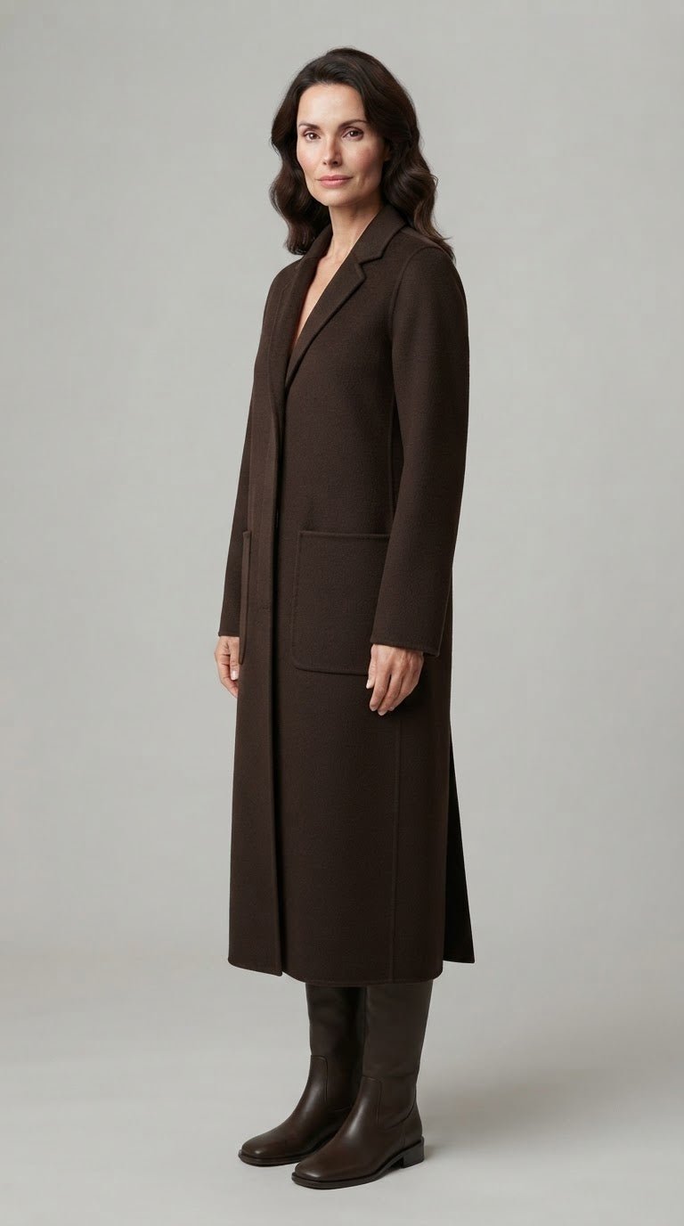 Cappotto Vicolo dritto con tasconi e bottone - Malerba Showroom