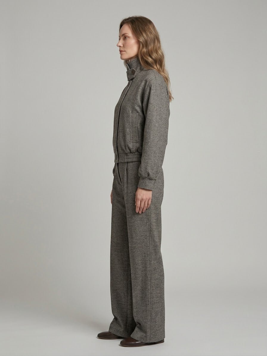 Completo Le Streghe effetto melange marrone/panna - Malerba Showroom