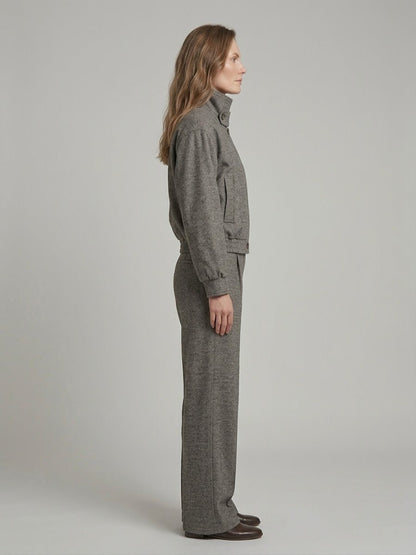 Completo Le Streghe effetto melange marrone/panna - Malerba Showroom