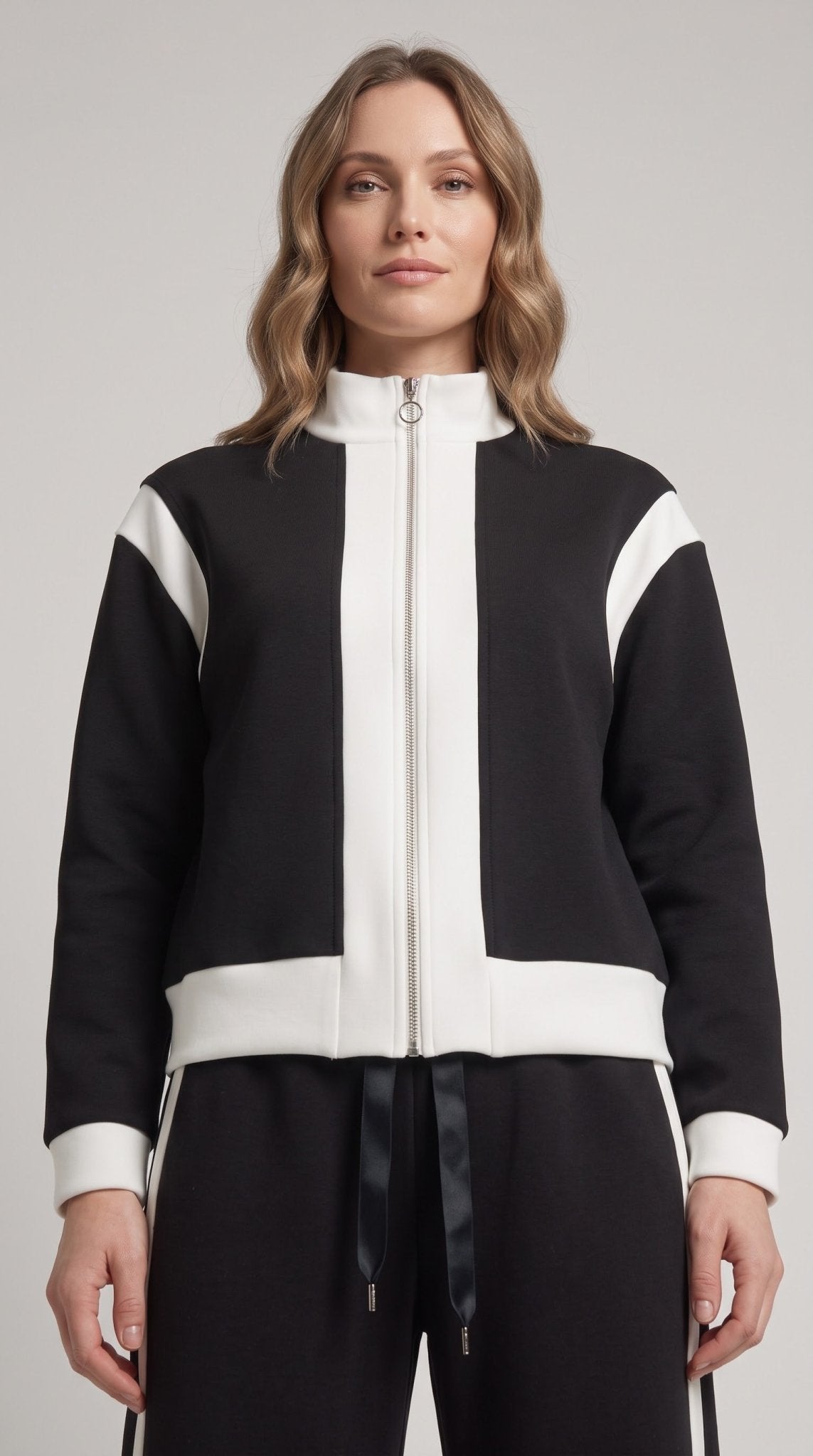 Completo Operà in neoprene panna e nero - Malerba Showroom